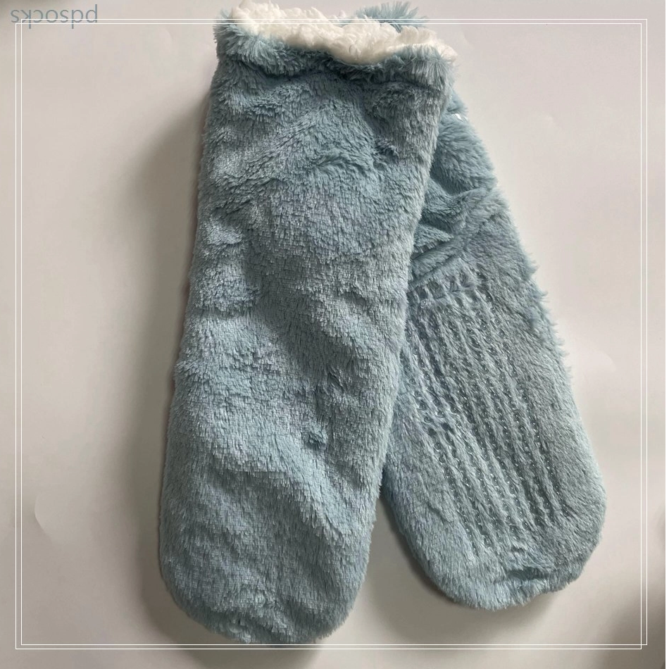 Wholesale hot sale fleece knitted home sock warm sock non-slipper floor socks