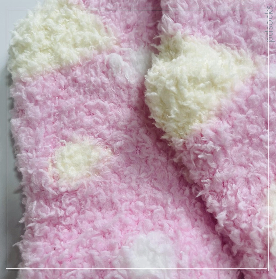 Wholesale kids non-slip super soft microfiber cosy socks 