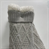 Wholesale lurex yarn knitted home socks Cosy Double Layer Floor Socks slipper sock 