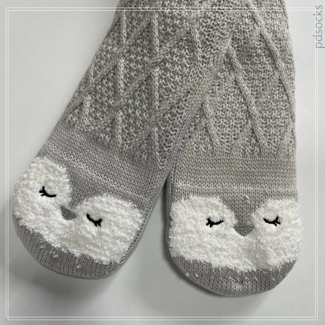 Wholesale lurex yarn knitted home socks Cosy Double Layer Floor Socks slipper sock 