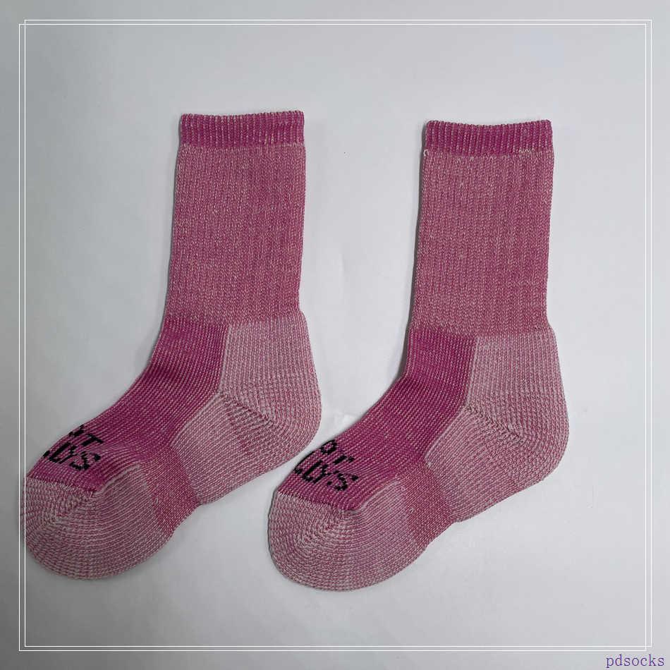 Hot Sale High Quality Reverse Knitted Sock Kids Purple Wool Socks Factory Purple 