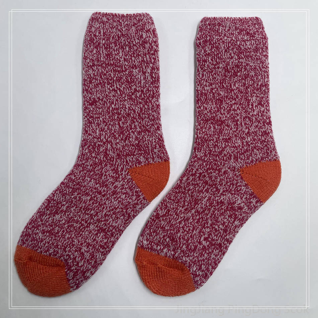Wholesale fleece - lined socks warm and comfortable cosy sock fancy yarn knitted socks 