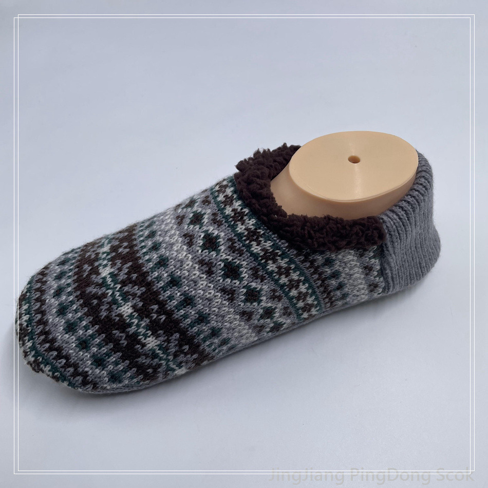 Wholesale Cotton fleece non - slip floor socks home sock winter indoor socks 