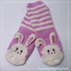 Wholesale hot sale mircrofiber cosy sock rabbit design home sock cute women kids socks 