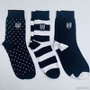 Customized mens high quality soft cotton socks sport sock  3pk 