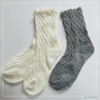 Customized hot sale cable sigle knitted socks fashion sock women sock soft and warm 