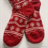Wholesale double layer cosy sock feather yarn inside knitted home sock women home socks 