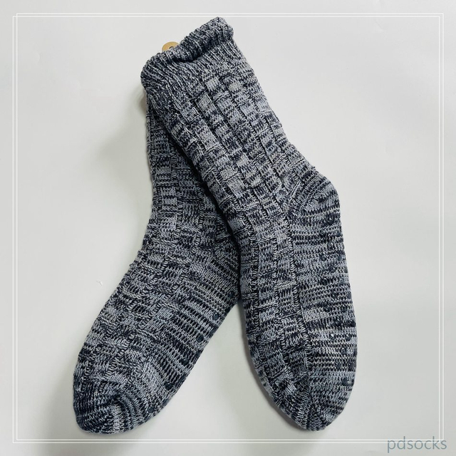 Wholesale mens Knitted Slipper Home Socks Cosy Double Layer Thick Warm Sock
