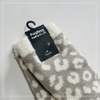 Wholesale double layer cosy sock feather yarn inside knitted home sock women socks 