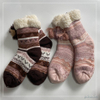Wholesale hot sale knitted Sherpa sock kids home sock sleep knitted warm sock non-slipper floor socks