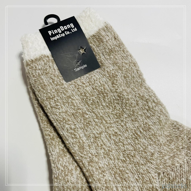 Wholesale and custom super soft polyester knitted socks women sock 