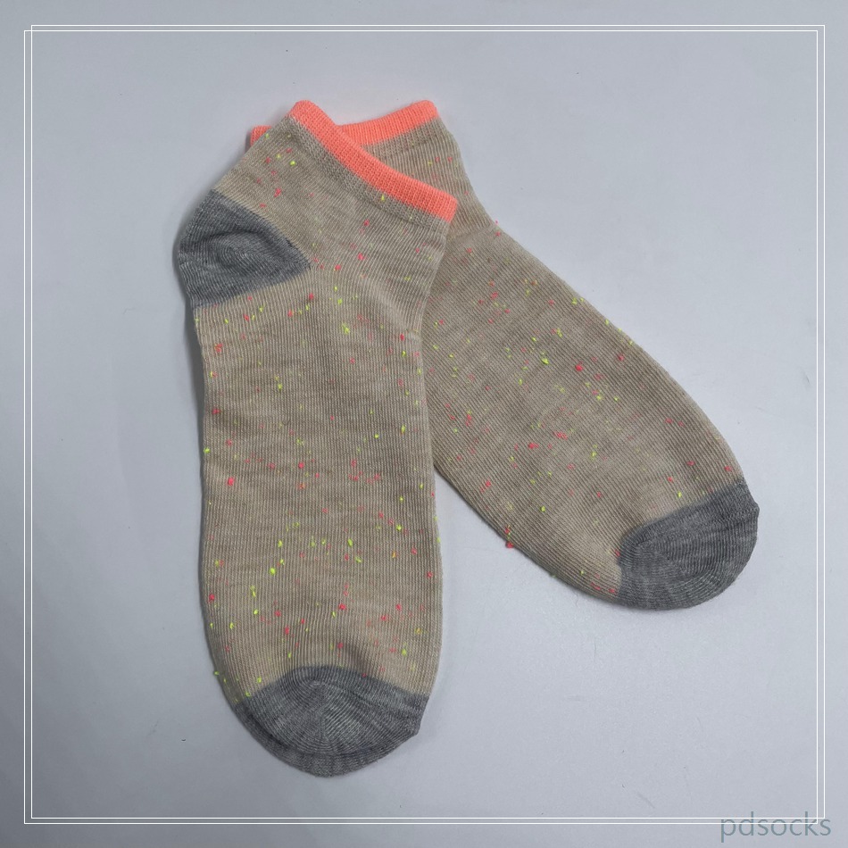Wholesael girls ankle sport cotton socks fanshion color dots yarn cotton socks 