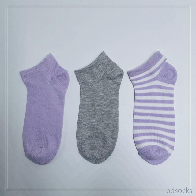 Wholesael Girls stripe Ankle Socks Ankle Sock Sport Cotton Socks 3PK 