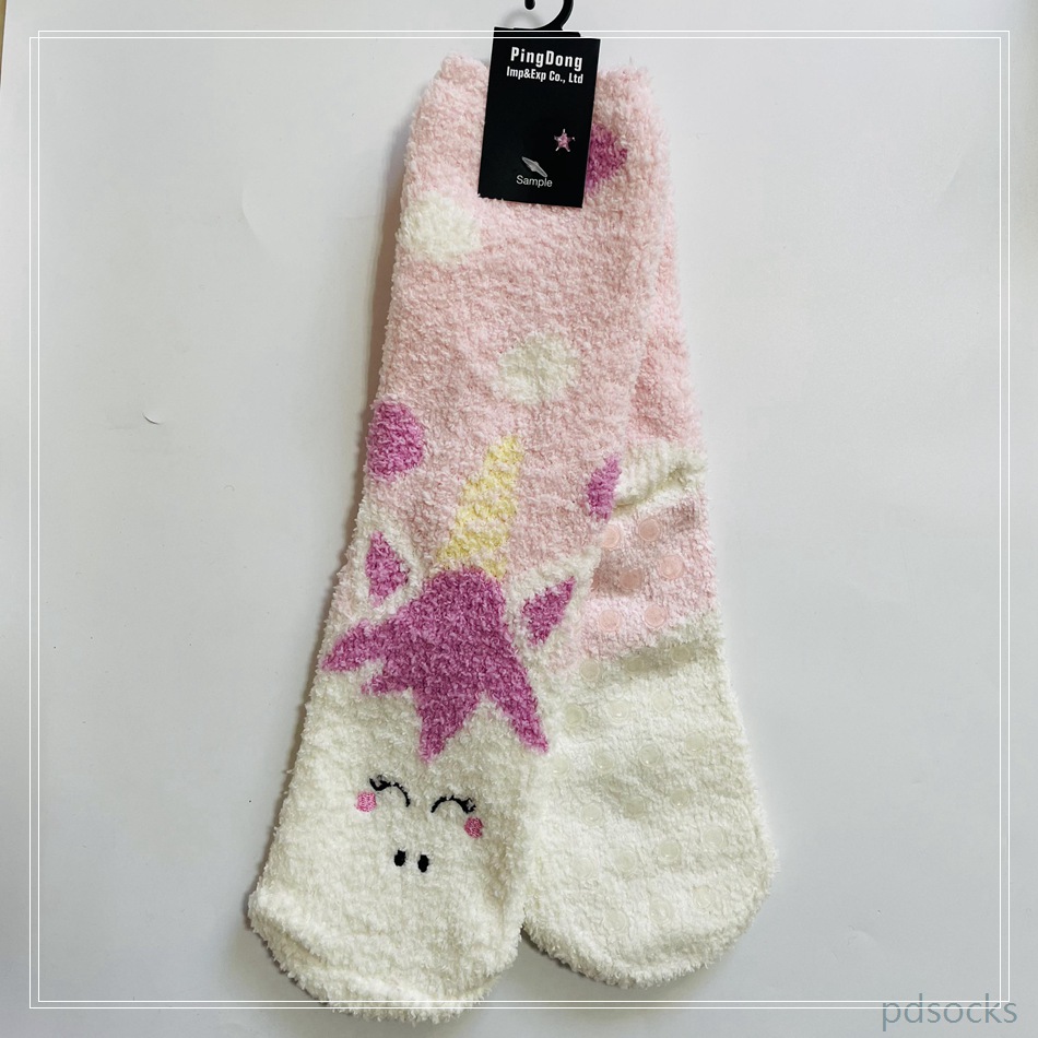 Wholesale super soft microfiber girl cosy socks women sock girl sock home socks floor sock 