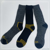 Cutomized hot sale Mens recycled cotton socks work sock 3PK 