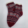 Wholesale double layer cotton fleece Sherpa socks adult indoor sock knitted thermal sock 