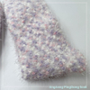 Wholesale popcorn and long feather yarn knitted cosy socks thermal thick home socks floor cosy sock 
