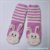 Wholesale hot sale mircrofiber cosy sock rabbit design home sock cute women kids socks 