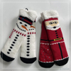 Wholesale cosy slipper socks knitted home socks snowman Cosy Double Layer Floor Socks Hot sale 
