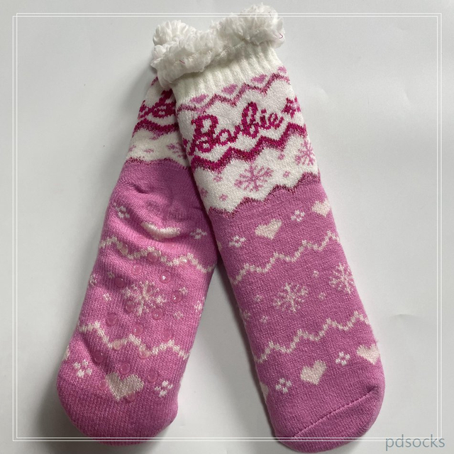 Wholesale thick fleece cosy knitted home socks Cosy Double Layer Floor Socks Home Socks Hot sale