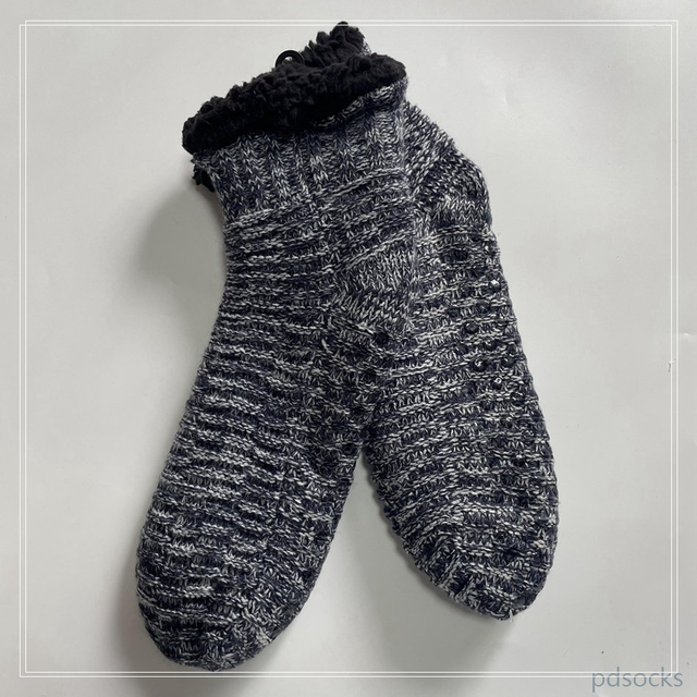 HOT sale short Knitted Slipper Home Socks Cosy Double Layer Thick Warm Sock cosy sock 