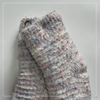 Wholesale long feather yarn and popcorn cosy Knitted Slipper Home Socks Cosy Double Layer Thick Warm Sock cosy sock 