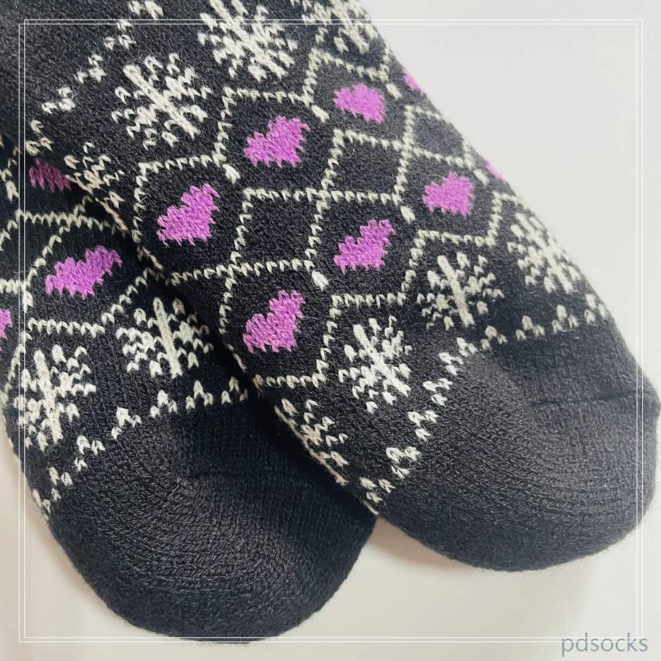 Wholesale double layer knitted home socks accept customized 