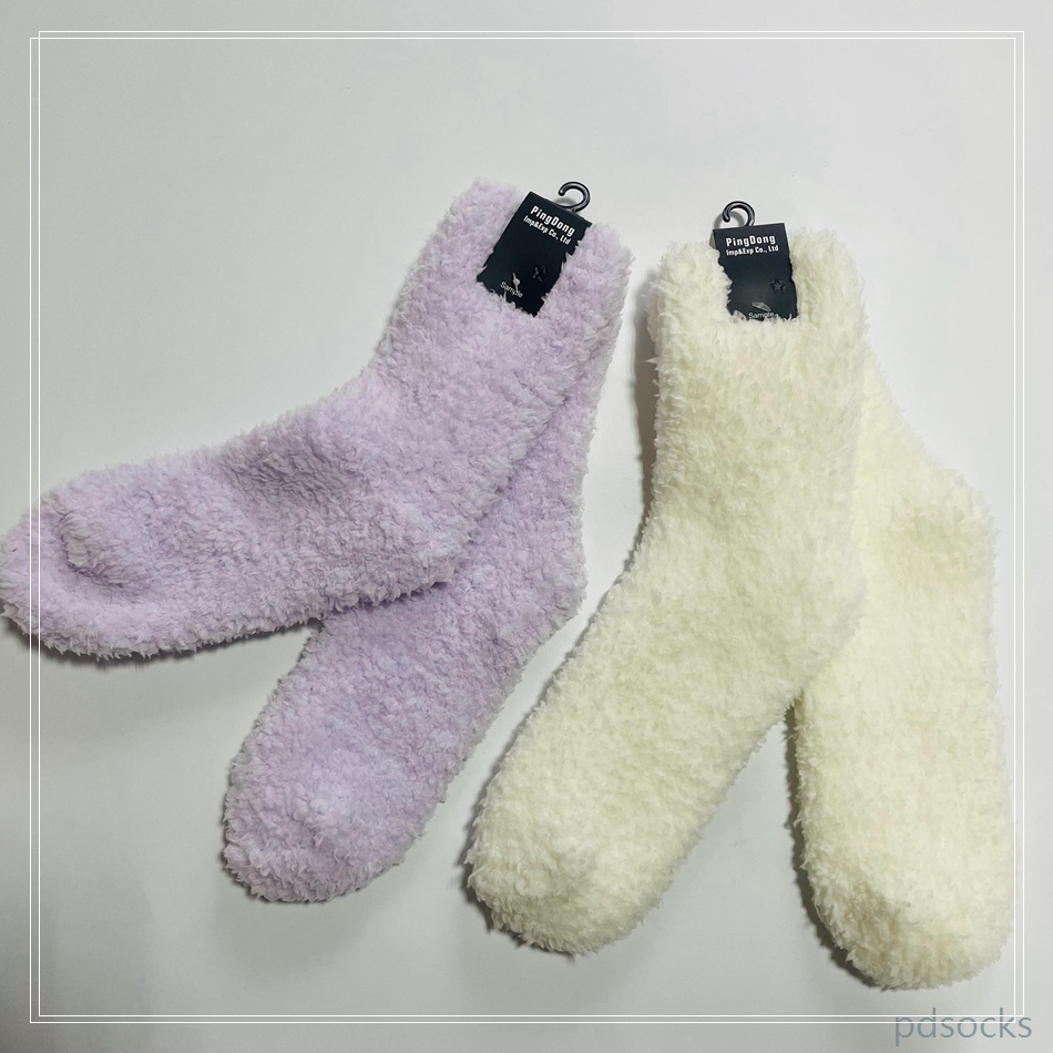 Custom super soft and thick home socks women socks fleece cosy socks 