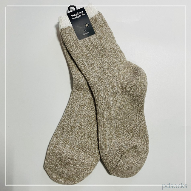 Wholesale and custom super soft polyester knitted socks women sock 