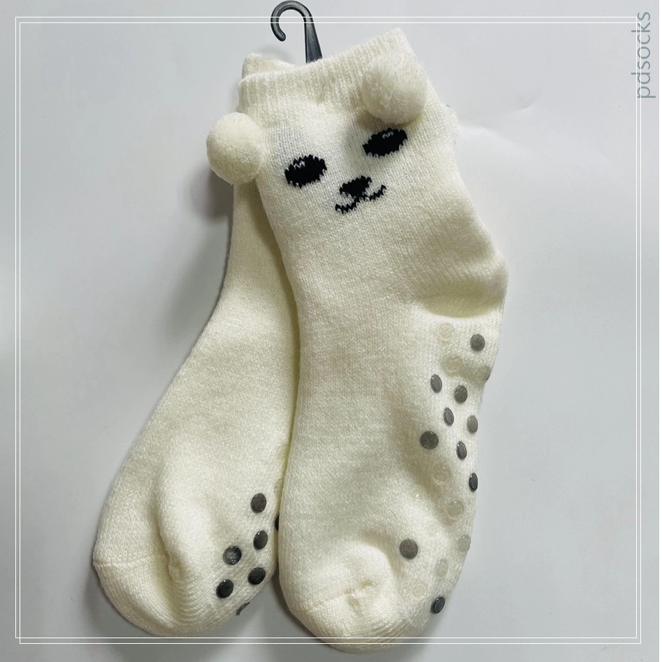 Wholesale double layer kids home socks knitted socks