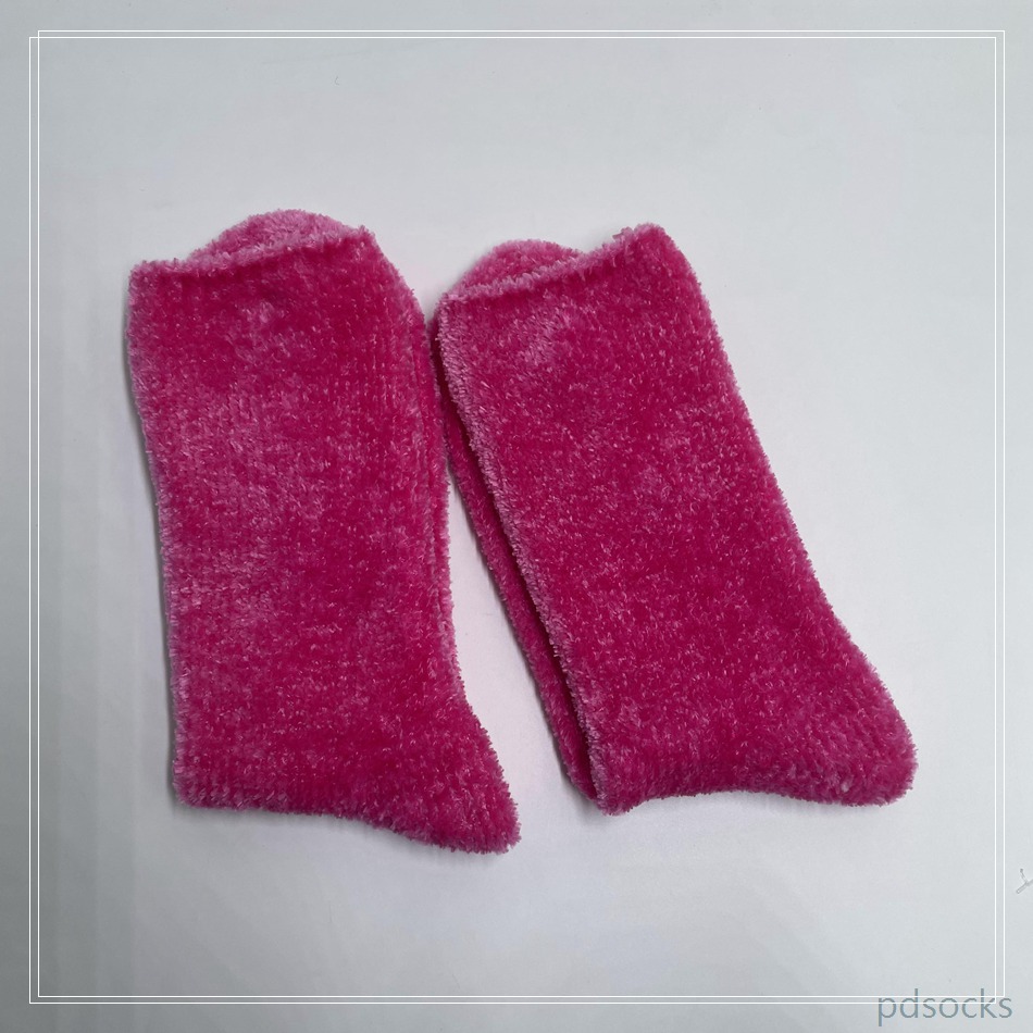 Women Pink chenille Cosy Sock Home Sock