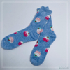 Wholesale long feather yarn Cosy Socks Home Socks fuzzy sock strawberry