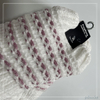 Wholesale lurex and shenille yarn stripe Knitted Slipper Home Socks Cosy Double Layer Thick Warm Sock