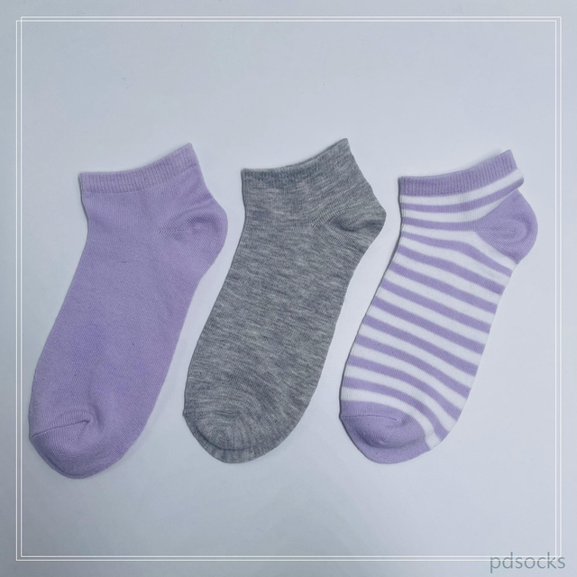 Wholesael Girls stripe Ankle Socks Ankle Sock Sport Cotton Socks 3PK 