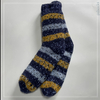 Wholesale colored dot yarn Knitted Slipper Home Socks Cosy Double Layer Thick Warm Sock stripe 