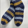 Wholesale colored dot yarn Knitted Slipper Home Socks Cosy Double Layer Thick Warm Sock stripe 
