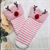 Wholesale sherpa thick cotton lining slipper socks Series with fringe 3D cartoon 
