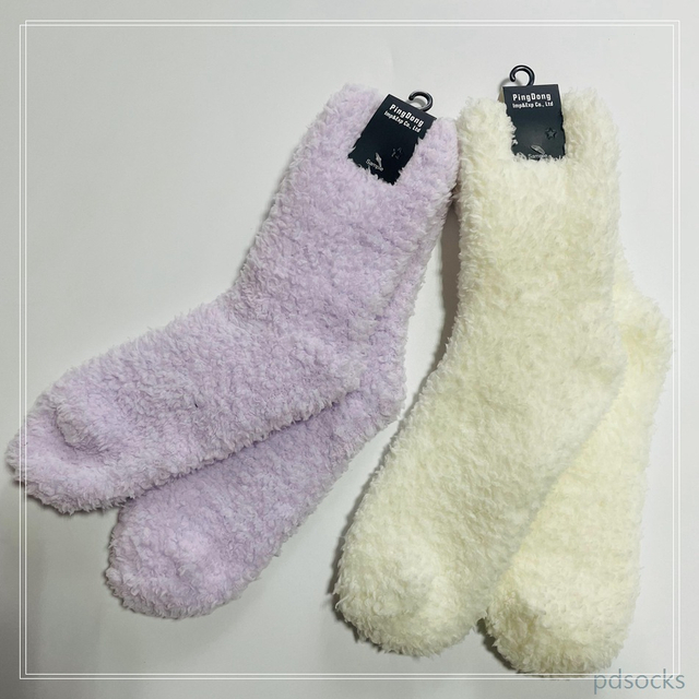 Custom super soft and thick home socks women socks fleece cosy socks 