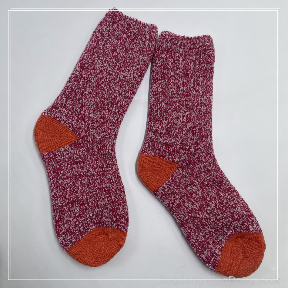 Wholesale fleece - lined socks warm and comfortable cosy sock fancy yarn knitted socks 