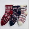 Wholesale double layer cotton fleece Sherpa socks adult indoor sock knitted thermal sock 