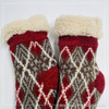 Wholesale super soft cotton lining sherpa socks non-slip home sock 