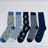 Cutomized Mens 5pairs Cotton Socks Breathable Fashion High Quality cotton Socks