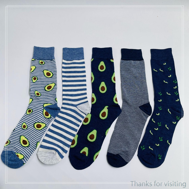 Cutomized Mens 5pairs Cotton Socks Breathable Fashion High Quality cotton Socks