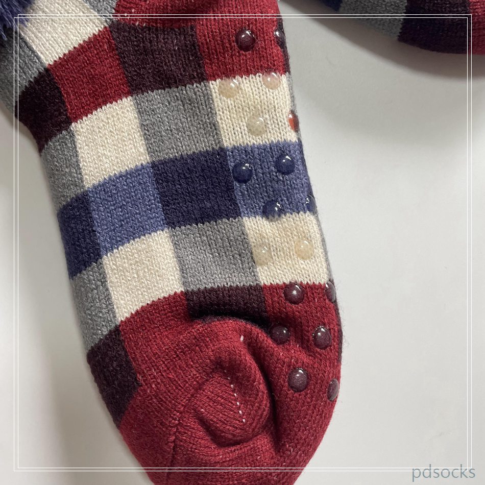 wholesale sherpa socks double layer home socks non-slip winter floor socks 