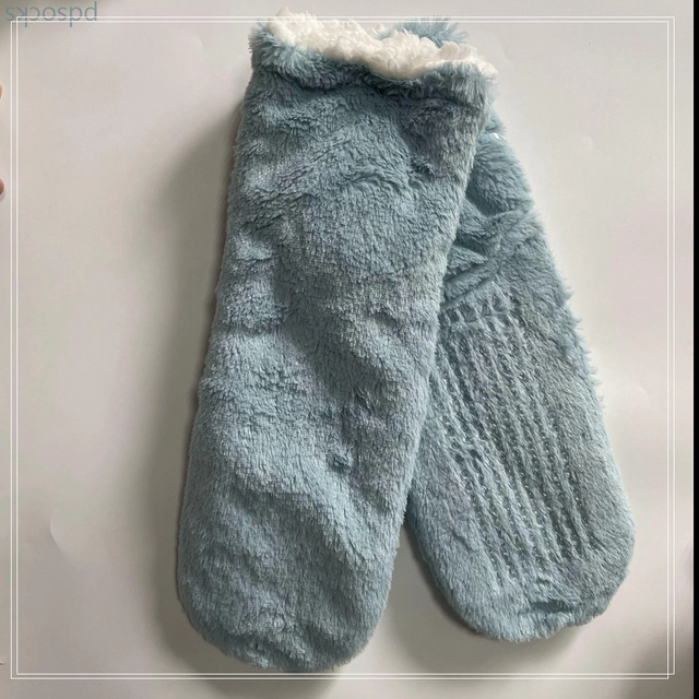 Wholesale hot sale fleece knitted home sock warm sock non-slipper floor socks