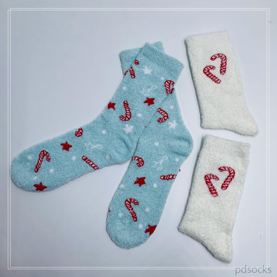 Women Fluffy Socks Feather Yarn Cosy Sock Home Sock