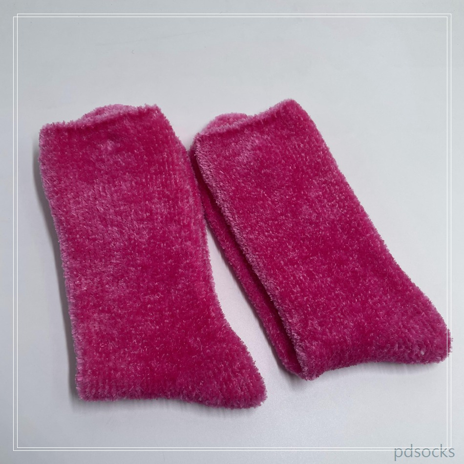Women Pink chenille Cosy Sock Home Sock