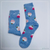 Wholesale long feather yarn Cosy Socks Home Socks fuzzy sock strawberry