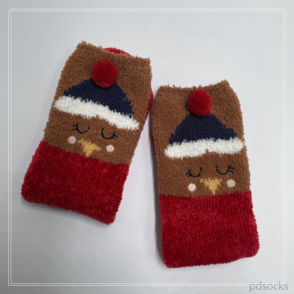 Wholesale super soft microfiber yarn and chenille Cosy Socks Home Socks fuzzy sock cozy sleep socks