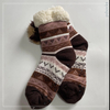 Wholesale hot sale knitted Sherpa sock kids home sock sleep knitted warm sock non-slipper floor socks